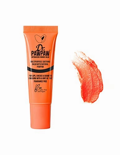 Dr. PAWPAW Multi-Purpose Balm | No Fragrance Balm, For Lips, Skin, Hair, Cuticles, Nails, and Beauty Finishing | 10 mL (Outrageous Orange, 1 Pack)