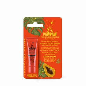Dr. PAWPAW Multi-Purpose Balm | No Fragrance Balm, For Lips, Skin, Hair, Cuticles, Nails, and Beauty Finishing | 10 mL (Outrageous Orange, 1 Pack)