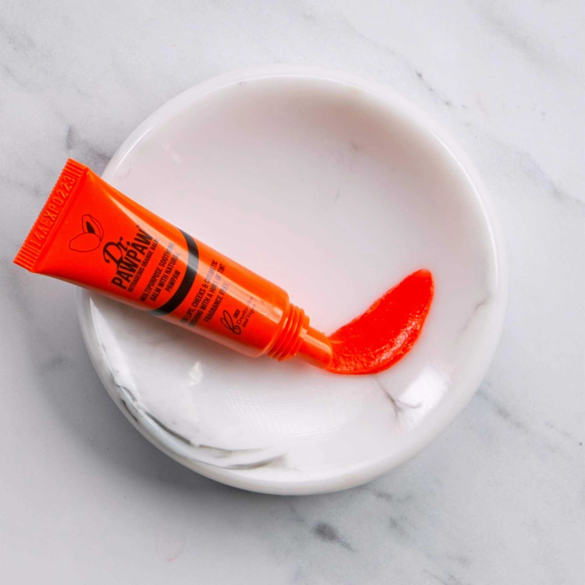 Dr. PAWPAW Multi-Purpose Balm | No Fragrance Balm, For Lips, Skin, Hair, Cuticles, Nails, and Beauty Finishing | 10 mL (Outrageous Orange, 1 Pack)