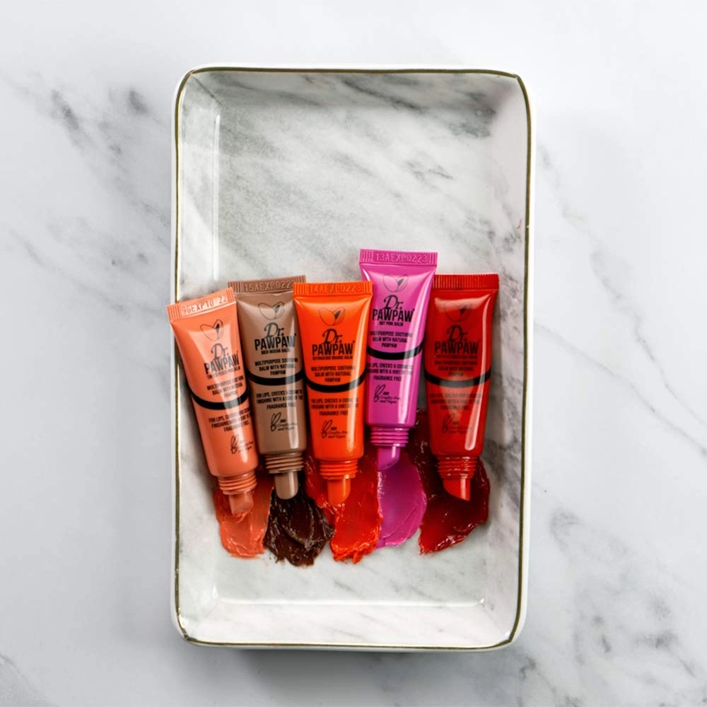 Dr. PAWPAW Multi-Purpose Balm | No Fragrance Balm, For Lips, Skin, Hair, Cuticles, Nails, and Beauty Finishing | 10 mL (Outrageous Orange, 1 Pack)
