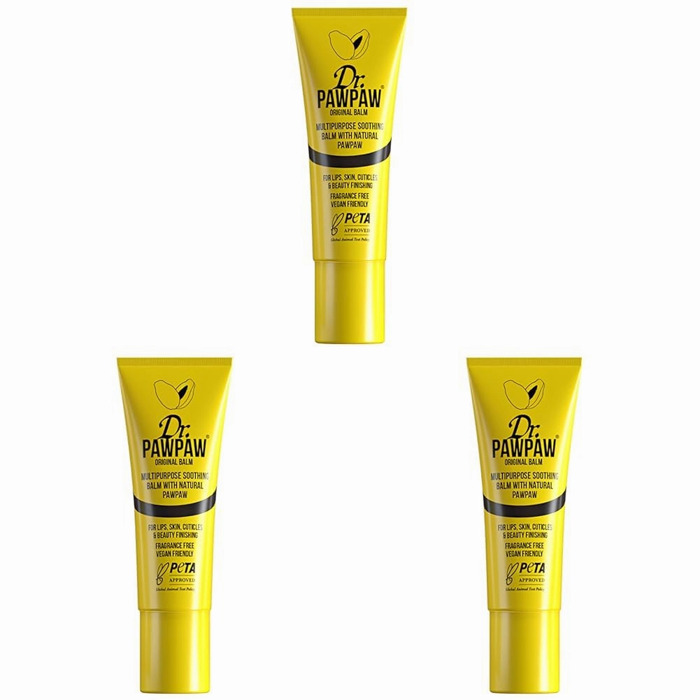 Dr. PawPaw Multipurpose Original Balm - Hydrating Lip Balm with Pawpaw, Aloe Vera and Olive Oil - Lip Moisturizer for Lips, Skin and Hair - 0.33 oz (Pack of 3)