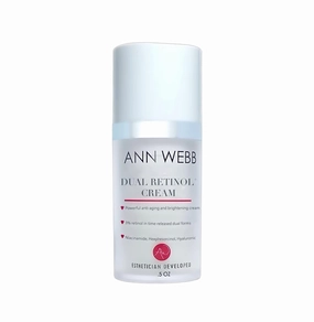 Dual Retinol Cream For Face: All Natural Night Moisturizer w/Time Release Retinol Gentle & Powerful Exfoliator, Anti-Aging, Anti-Wrinkle, Smoothing Fine Lines & Brightening Cream .5oz