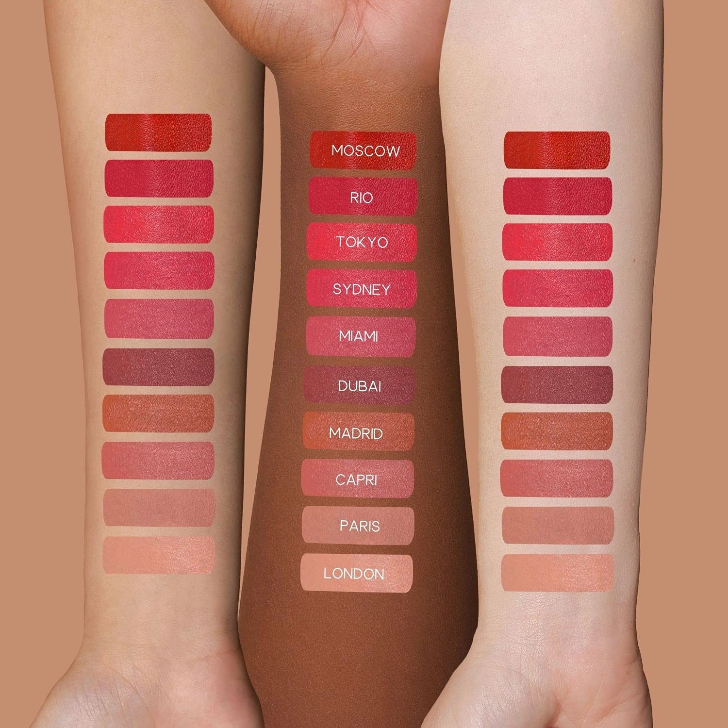 Eleman Beauty Matte Liquid Lipstick – Long-Wearing, Ultra-Pigmented Lip Color with Vitamin E Infusion, Soft-Touch, Feather-Proof, Smudge-Proof, Cruelty-Free Cosmetics, 0.19oz (Capri)