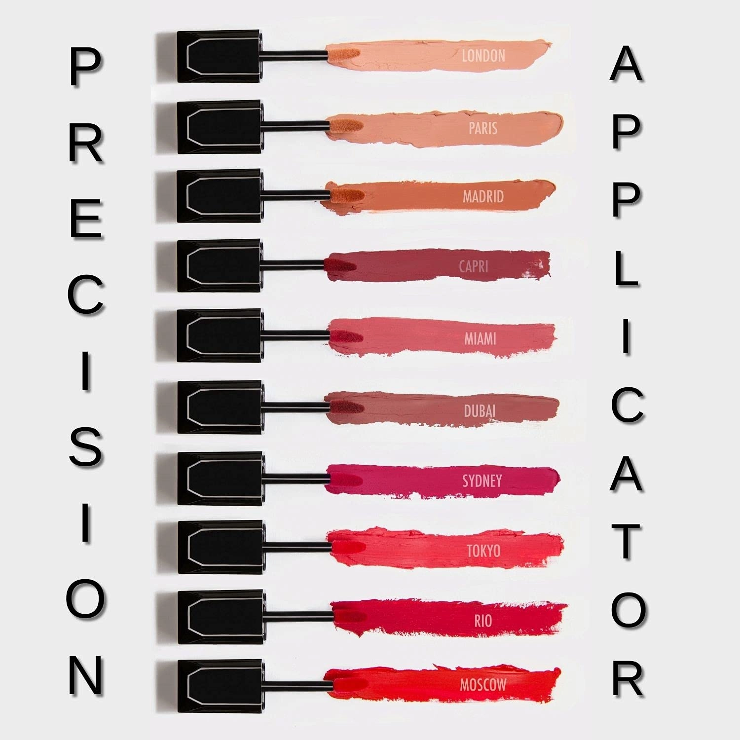 Eleman Beauty Matte Liquid Lipstick – Long-Wearing, Ultra-Pigmented Lip Color with Vitamin E Infusion, Soft-Touch, Feather-Proof, Smudge-Proof, Cruelty-Free Cosmetics, 0.19oz (Capri)