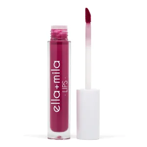 ella mila Agent Provocateur Velvet Matte Liquid Lipstick - Deep Berry Matte Lipstick with Vitamin E - Lightweight, Non-Sticky & Long Lasting Lipstick Matte Finish - Cruelty-Free & Vegan (4ml)