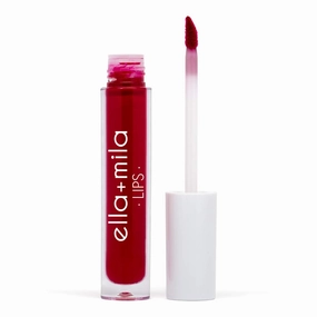 ella mila You Red My Mind Velvet Matte Liquid Lipstick - Moisturizing Red Matte Lipstick with Vitamin E - Lightweight, Non-Sticky & Long Lasting Lipstick - Cruelty-Free Vegan Matte Red Lipstick (4ml)