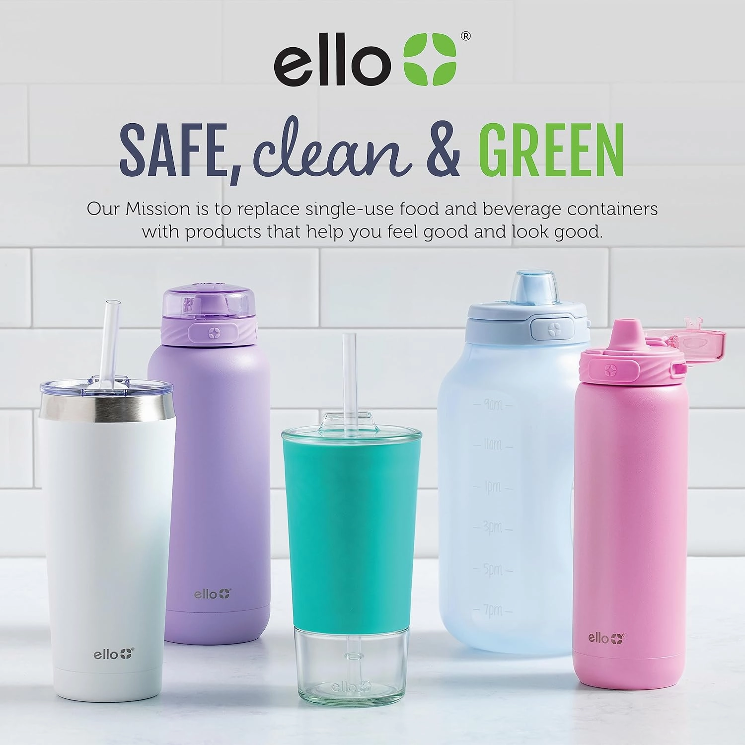 Ello Duraglass 3.4 Cup Meal Prep Sets 10Pc, 5 Pack Set- Glass Food Storage Container with Silicone Sleeve and Airtight BPA-Free Plastic Lids, Dishwasher, Microwave, and Freezer Safe, Fruit Salad