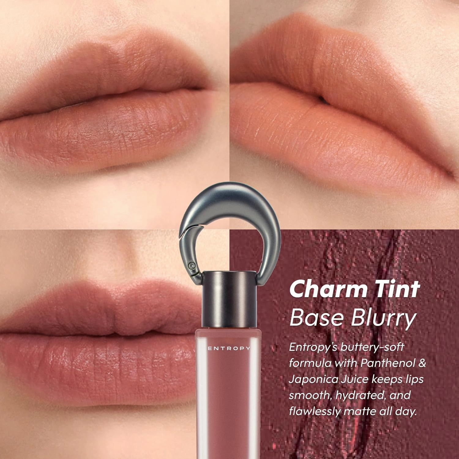 Entropy Charm Tint Blurry Line - Makeup for Soft, Blurred Finish | Lightweight, Long-Lasting Tint for Natural Look G4 Garnet Gem