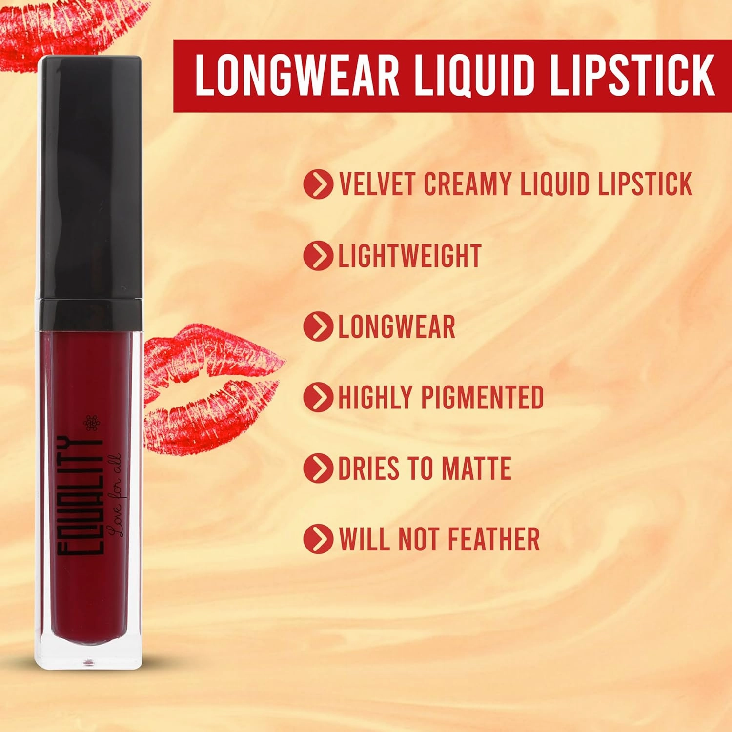 EQUALITY Liquid Velvet Lipstick Longwear ﻿No-Budge, Highly pigmented Lightweight, Dries to Matte Velvet Creamy Liquid Lipcolor Makeup, 6 g, 0.21 oz - Betty Boo