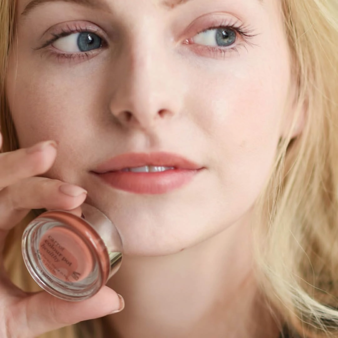 Ere Perez - Natural Carrot Color Pot | For Lips   Cheeks | Buildable, Blendable, Creamy, Vibrant, Satin Finish | Cacao Butter, Avocado   Castor Seed Oil | Vegan, Cruelty-Free, Clean Beauty (Healthy)
