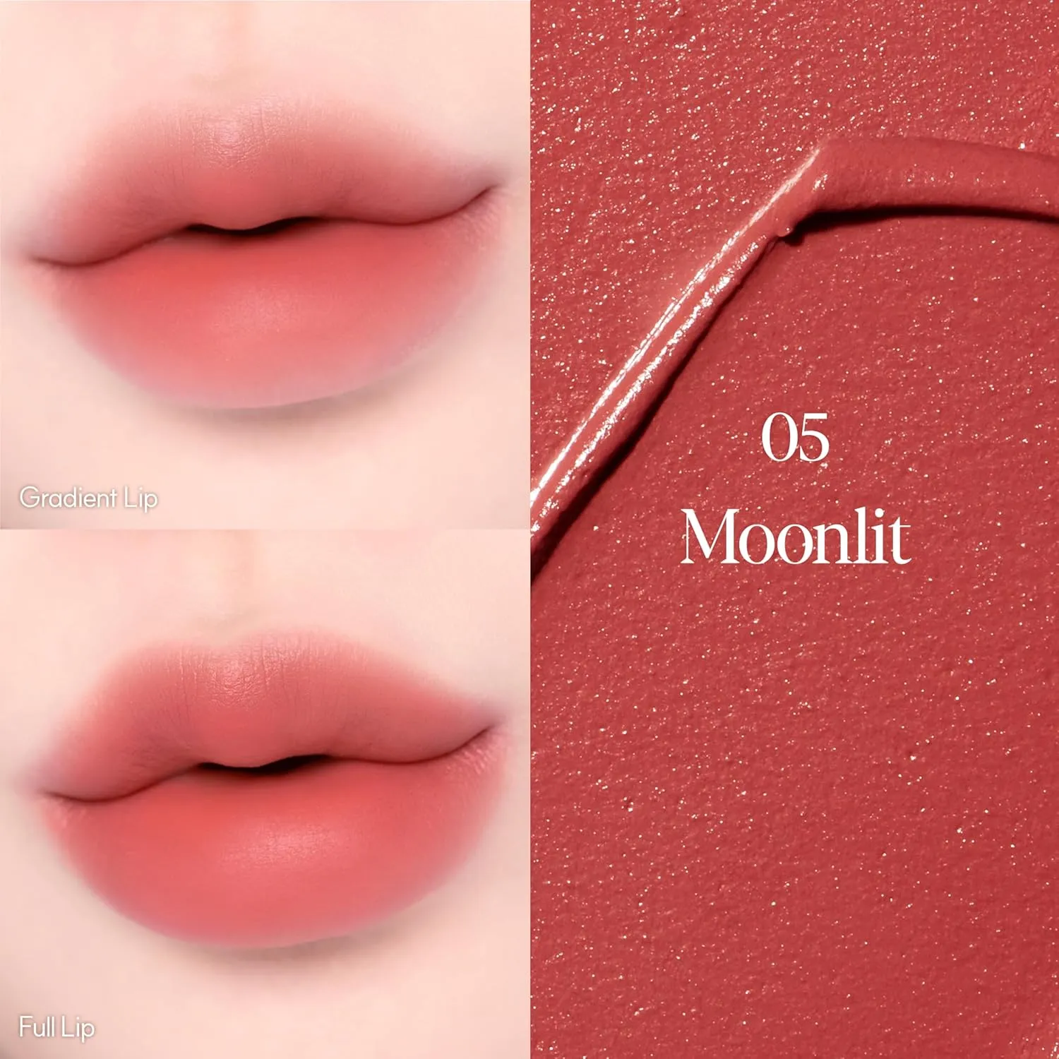 espoir Couture Lip Tint Fitting Blur #5 Moonlit 0.14oz | Soft and Creamy Color for Blurry Lip Look | Smudge-Proof Fixing Lip Stain | Lightweight and Comfortable Matte Finish