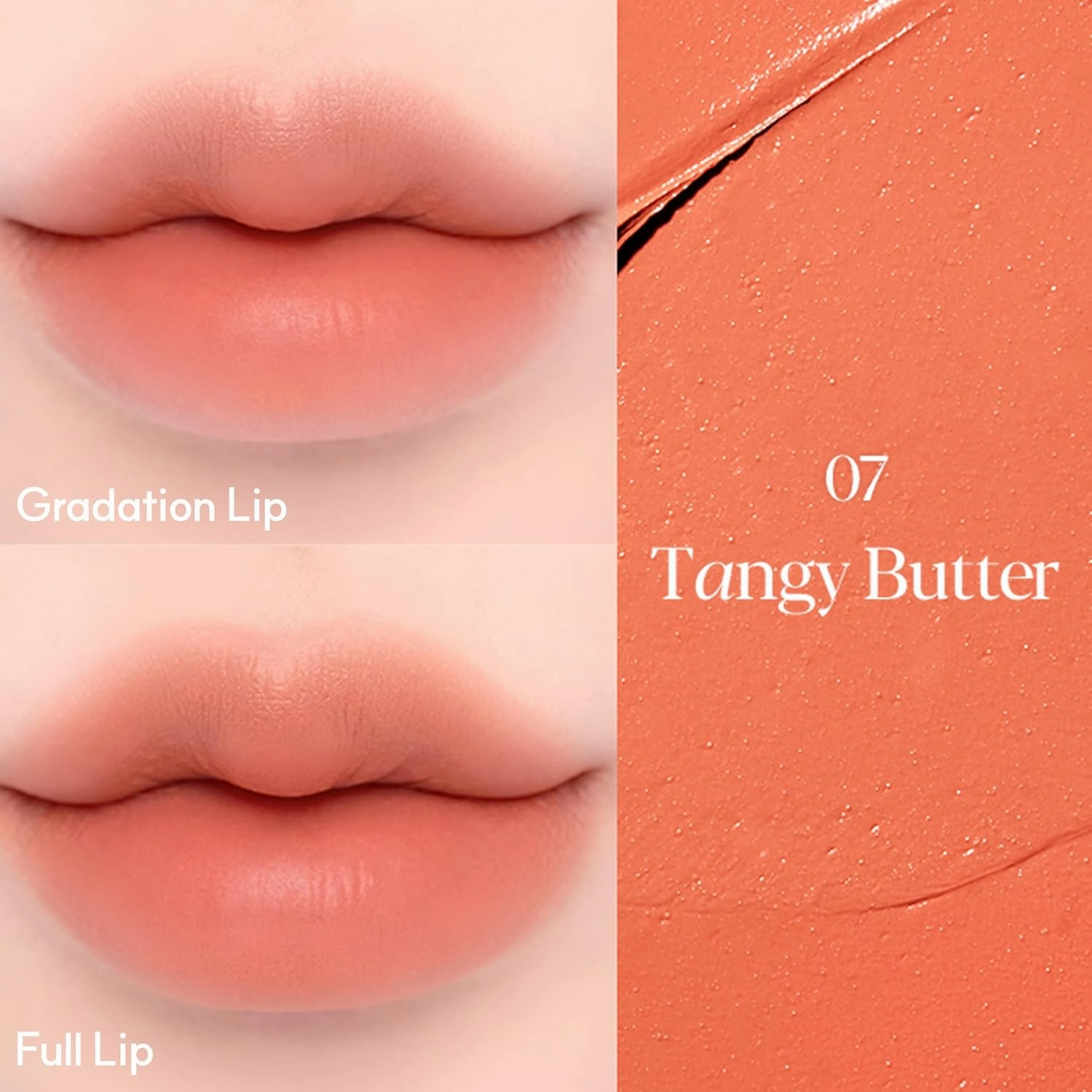 Espoir Lipstick Nowear Volume Matte #7 Tangy Butter 0.1oz | Airy Velvet Matte Lip | Long-Lasting Vibrant Color | Soft Creamy Texture like Cloud | Cruelty-Free | Korean Lip Makeup