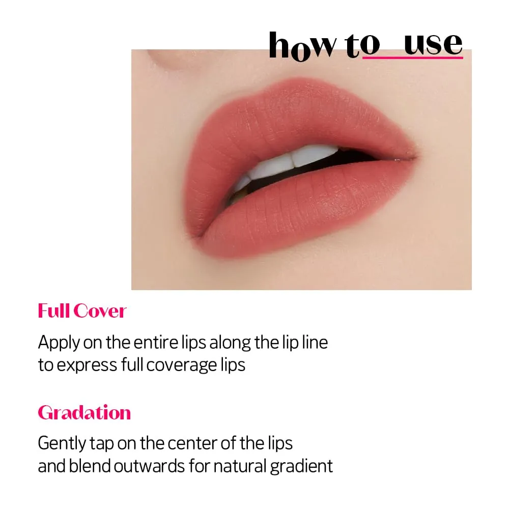 ETUDE Fixing Tint #07 Cranberry Plum (4g) | Long Lasting High Pigmented Liquid Lipstick | Waterproof Lightweight Matte Finish Lip Stain | Full Coverage | Korean Makeup, Kbeauty