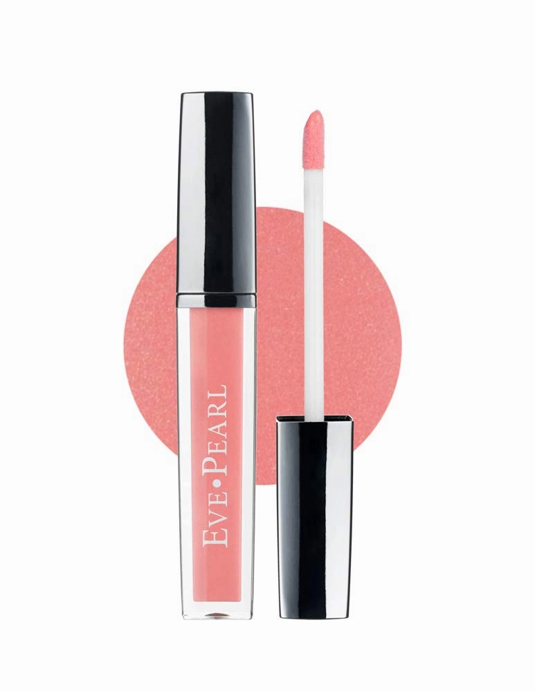 EVE PEARL Pearlicious Lip Gloss Neutral Look Vitamin E Aloe Nourish Lipcare Hydrate (Peach Champagne)