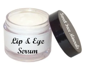 EYE & LIP CREAM SERUM (2oz Jar) Wrinkle Moisturizer Anti Aging Dark Circles Fine Lines Organic Lotion