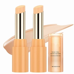 Eye Balm with Vitamin C Brightens and Reduces Puffiness, 2025 Upgrade Revive Under Eyes Balm with Vitamins C for Dark Circle, Vitamin C Eye Balms Stick Eyes Cream for Women (2)