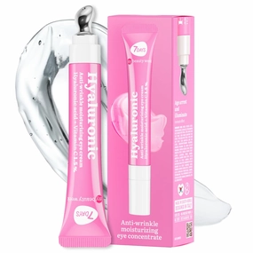 Eye Cream with Hyaluronic Acid - Korean Skincare - Eye Cream for Dark Circles and Puffy Eyes - Anti Aging Eye Bags Remover - Anti Wrinkles Eye Gel with Cooling Massager