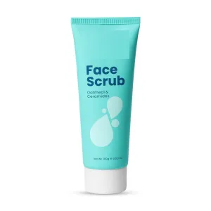 Face Srub with Oatmeal and Ceramides | Lightweight, Removes Grime, Hydrates & Softens -100g