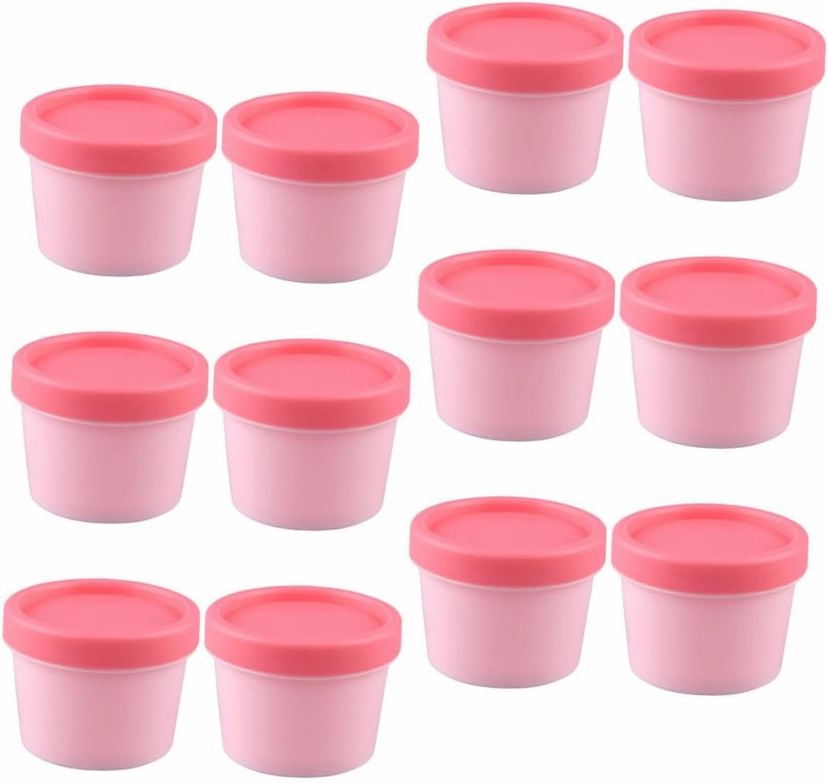 Face Mask Box with Lid 12 Pcs Travel Storage Jars for Skincare Peel off Makeup Container