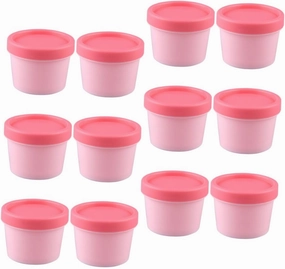 Face Mask Box with Lid 12 Pcs Travel Storage Jars for Skincare Peel off Makeup Container