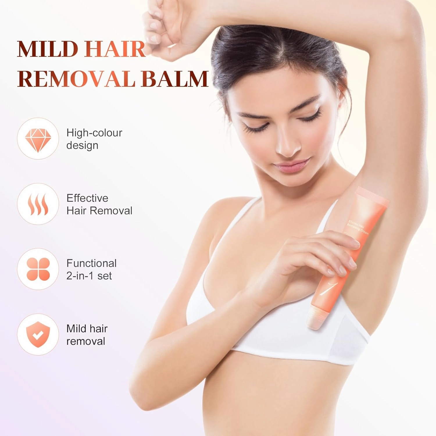Facial Hair Removal Cream for women, 2025 New Hair Removal Cream for Face, Gentle and Soothing Lip-Hair-Remover (3)