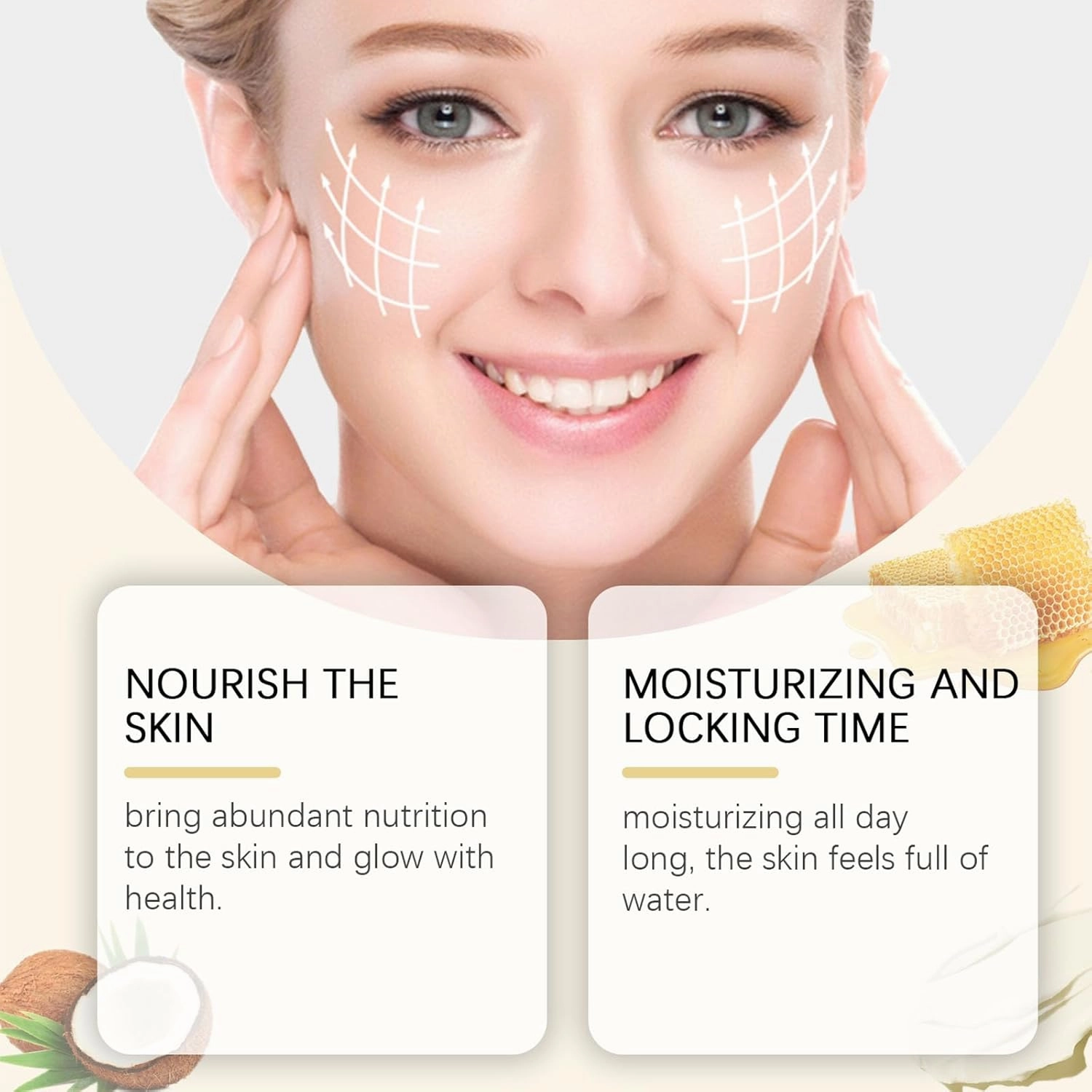 Facial Tallow Honey Balm, Natural Tallow and Honey Balm, Facial Beef Tallow Moisturizer, Nourishing Crema De Cebo De Res Para La Cara, Repair Soothing Sensitive Skin (3)