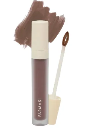 FARMASi Make Up Matte Liquid Lipstick, Long-Lasting and Ultra-comfortable, High-Impact, Lightweight, Organic, Pure Pigments 0.14 fl.oz (Cool Girl)