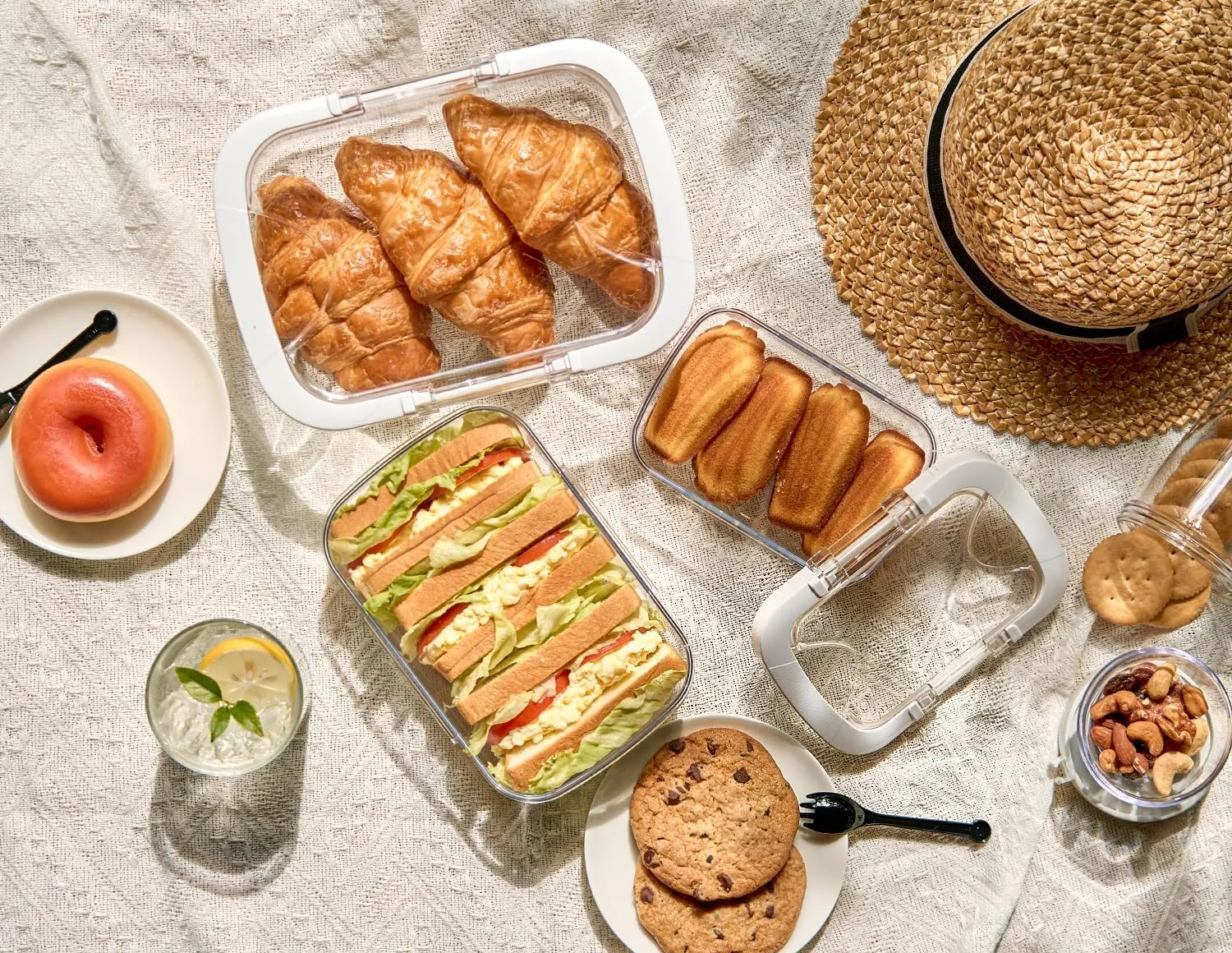 Felli Duo Loc Lunch Meal Prep Containers Microwave Safe Tritan Plastic BPA FREE, Leak Proof Food Storage Container for Leftovers Kitchen Fridge Freezer, Reusable On the Go Travel Box (Beginner 3pk)