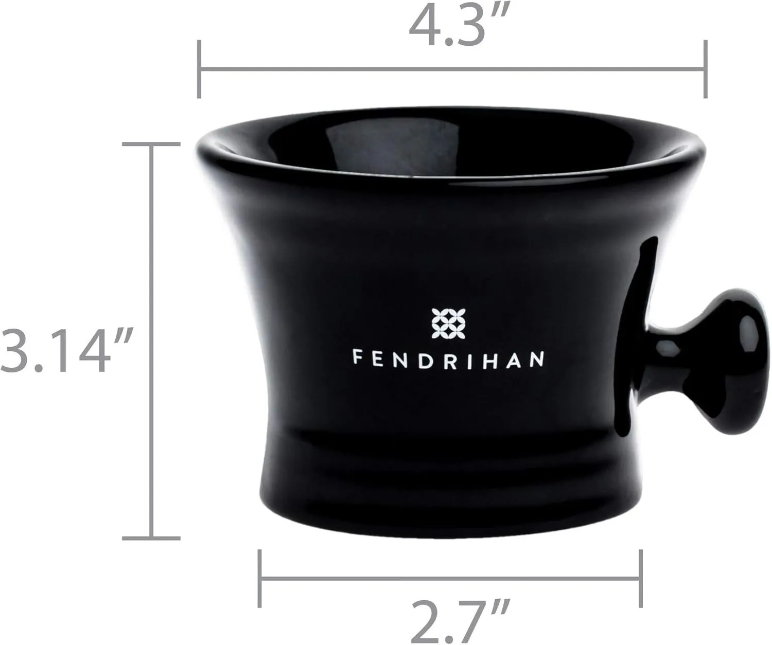 Fendrihan Essential Apothecary Shaving Mug (Black)