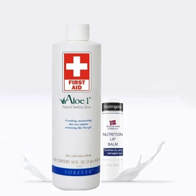 First Aid Bundle with Aloe First 16.9   Norwegian Formula Nutrition Lip Balm 4.8g