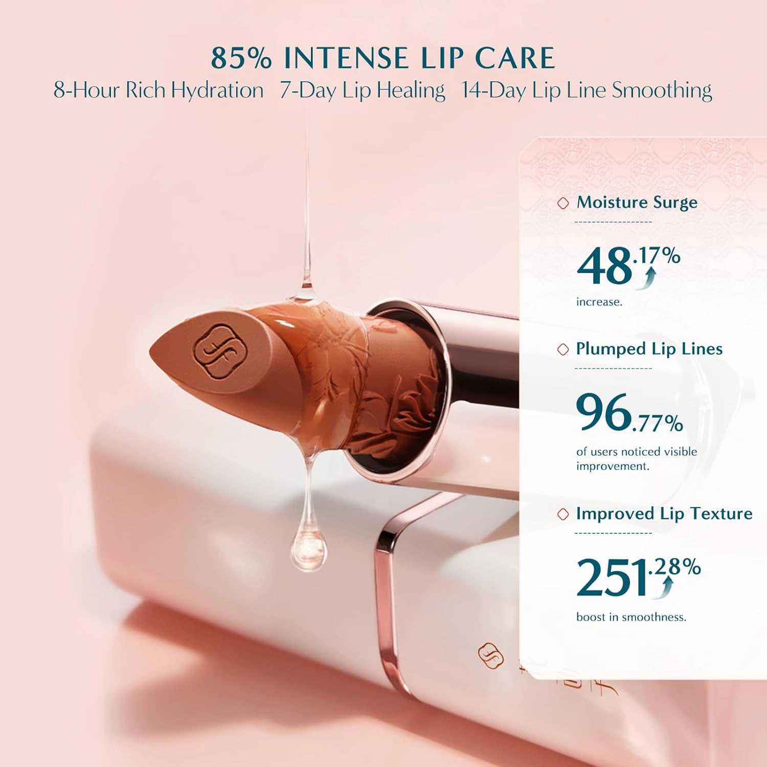 FLORASIS Blooming Rouge Engraved Lipstick (L302 Sweet Guava)