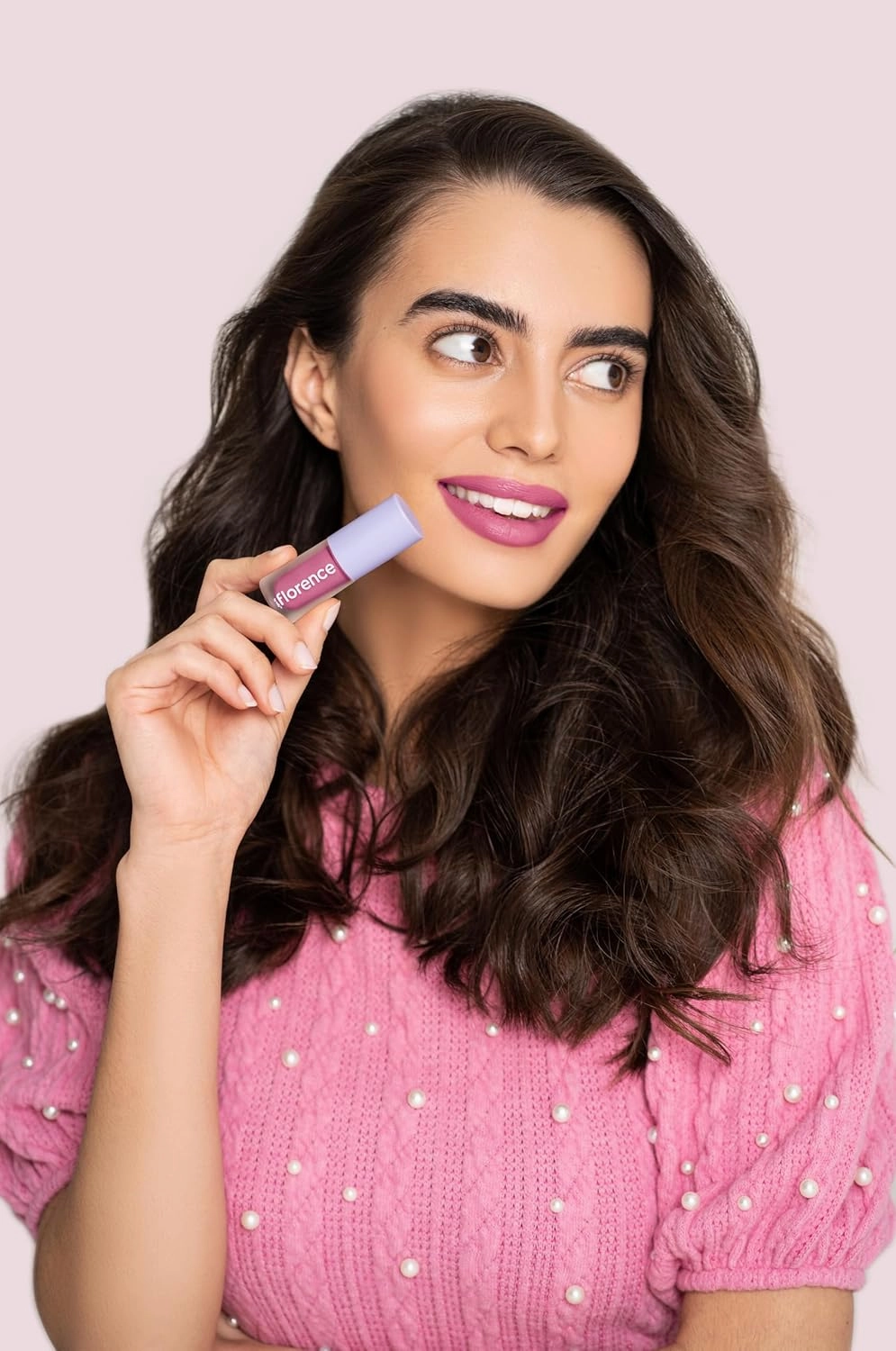 florence by mills Be A VIP Velvet Liquid Lipstick, Go Off (rosey pink), 0.13 oz/ 3.8g