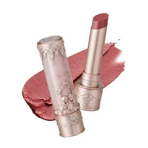 Flower Knows Little Angel Matte Lipstick,Super Soft & Ultra Silky Lip Mud Stick,Long Lasting & Moisturizing Vegan Lip Makeup for Girls&Women,Velvety Pink Finish(C06 Lyric Poetry)