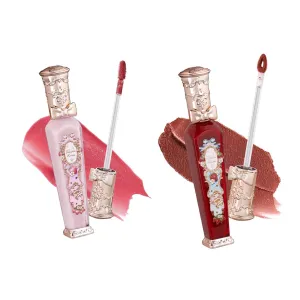 Flower Knows Violet Strawberry Rococo Glowy Lip Gloss G02 Strawberry Rococo Cloud Lip Cream Matte Liquid Lipstick S07 Set
