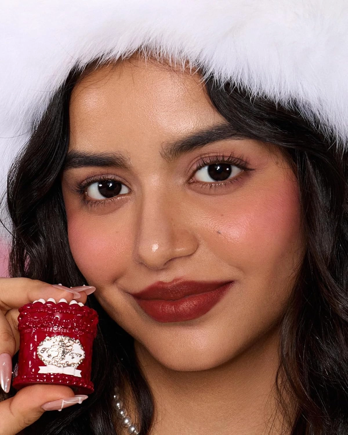 Flower Knows Strawberry Cupid Cake Lip Cream,Velvety-Smooth Matte Liquid Lipstick,Hydrating,Smudge-proof & Stain-Free Lip Stain(V09 Velvet,0.17 Fl Oz)