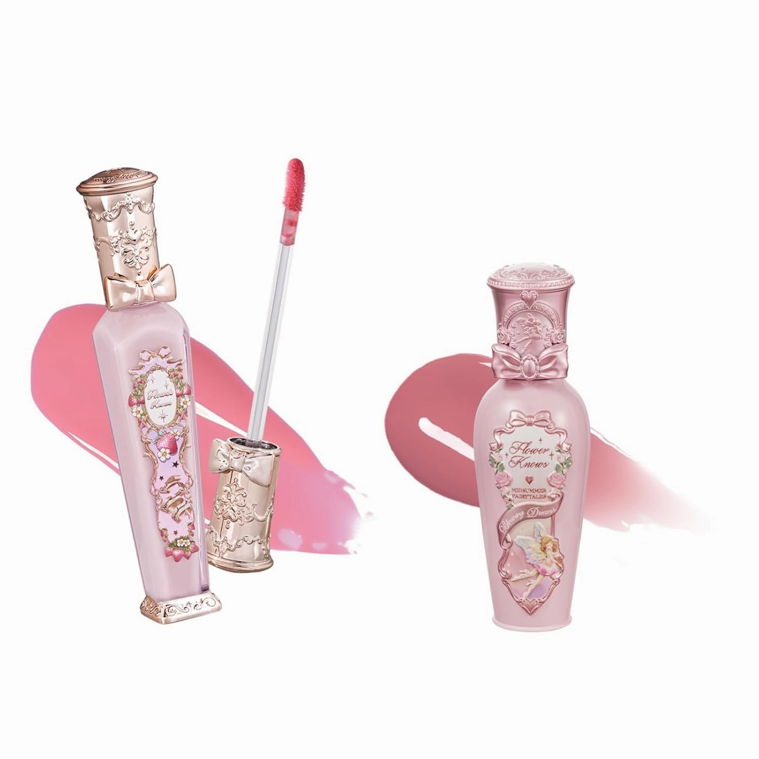Flower Knows Violet Strawberry Rococo Glowy Lip Gloss G01 Midsummer Fairytales Lip Gloss G06