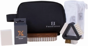 FootFitter Travel Clean & Restore Suede and Nubuck Dopp Bag Kit, Revitalizing Cleaning Care Set for Delicate Materials