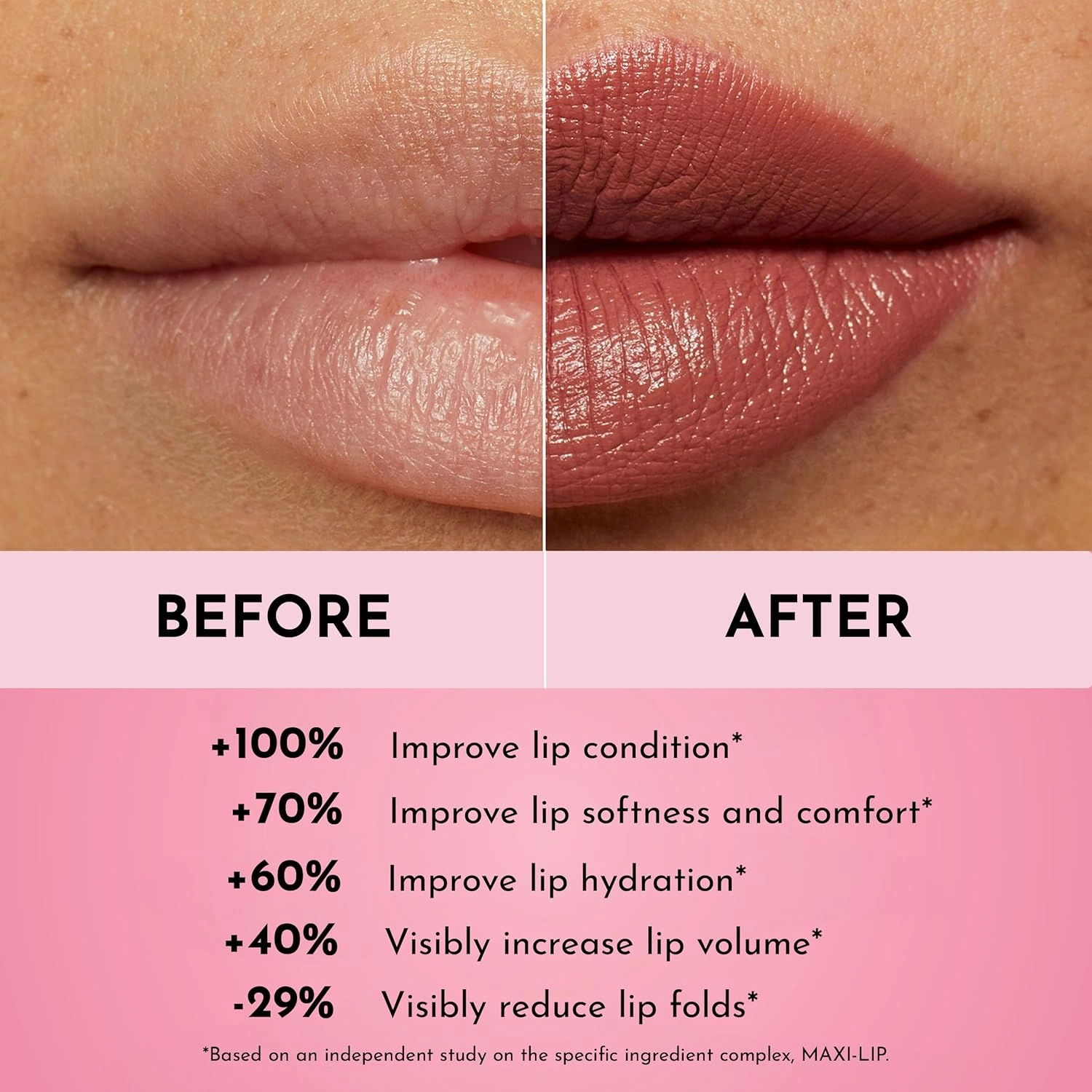 Forget the Filler Lip-Plumping Line-Smoothing Satin Cream Lipstick, Morocco, Pink, 0.1 Ounce