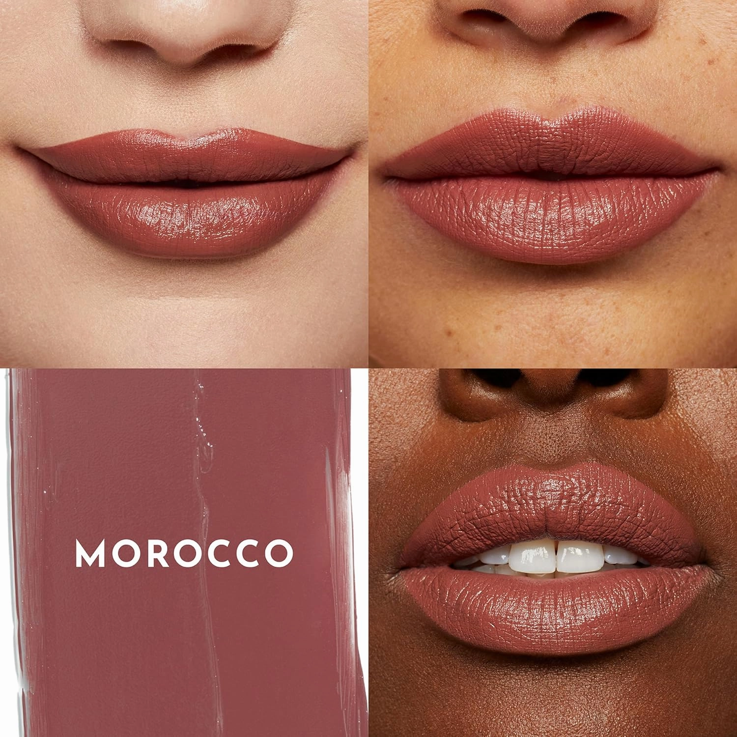 Forget the Filler Lip-Plumping Line-Smoothing Satin Cream Lipstick, Morocco, Pink, 0.1 Ounce