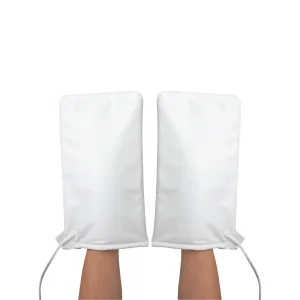 ForPro Professional Collection Premium Heated Mitts, Electric Thermal Moisturizing Hand Warmers for Spa Treatments, Dual Temperature Settings, 1-Pair