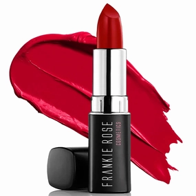 Frankie Rose Long Lasting Lipstick for Women | Smudge Proof Lipstick Enriched with Jojoba Oil | Buildable Lip Colors, Suitable For All Skin Tones | Cruelty-Free Lip Makeup | Raven