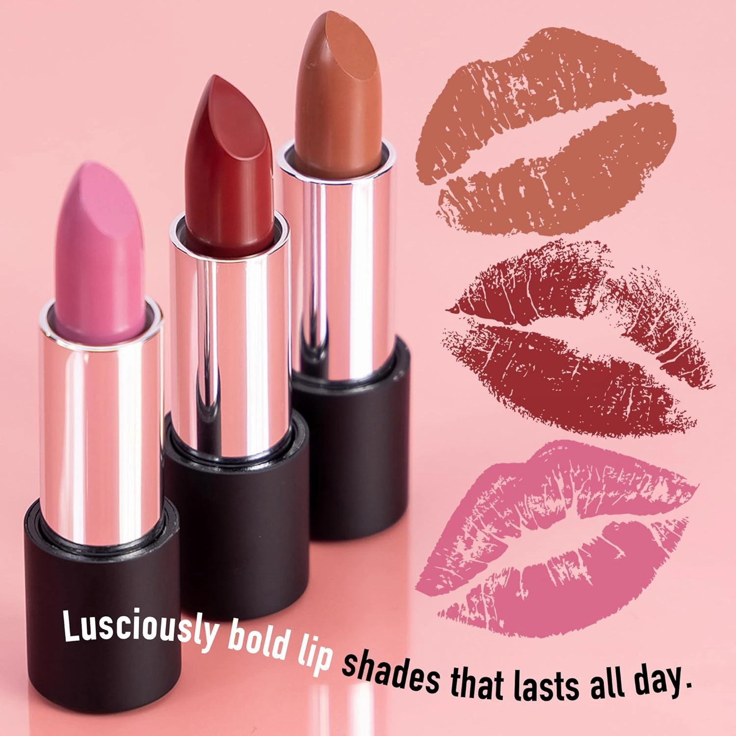 Frankie Rose Long Lasting Lipstick for Women | Smudge Proof Lipstick Enriched with Jojoba Oil | Buildable Lip Colors, Suitable For All Skin Tones | Cruelty-Free Lip Makeup | Raven