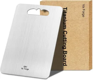 Fresh- Keeping Cutting Board, 100% Pure Titanium Cutting Board, Not Stainless Steel! Double-Sided Pure Titanium Cutting Boards for Kitchen and Outdoor Camping (14"x10")