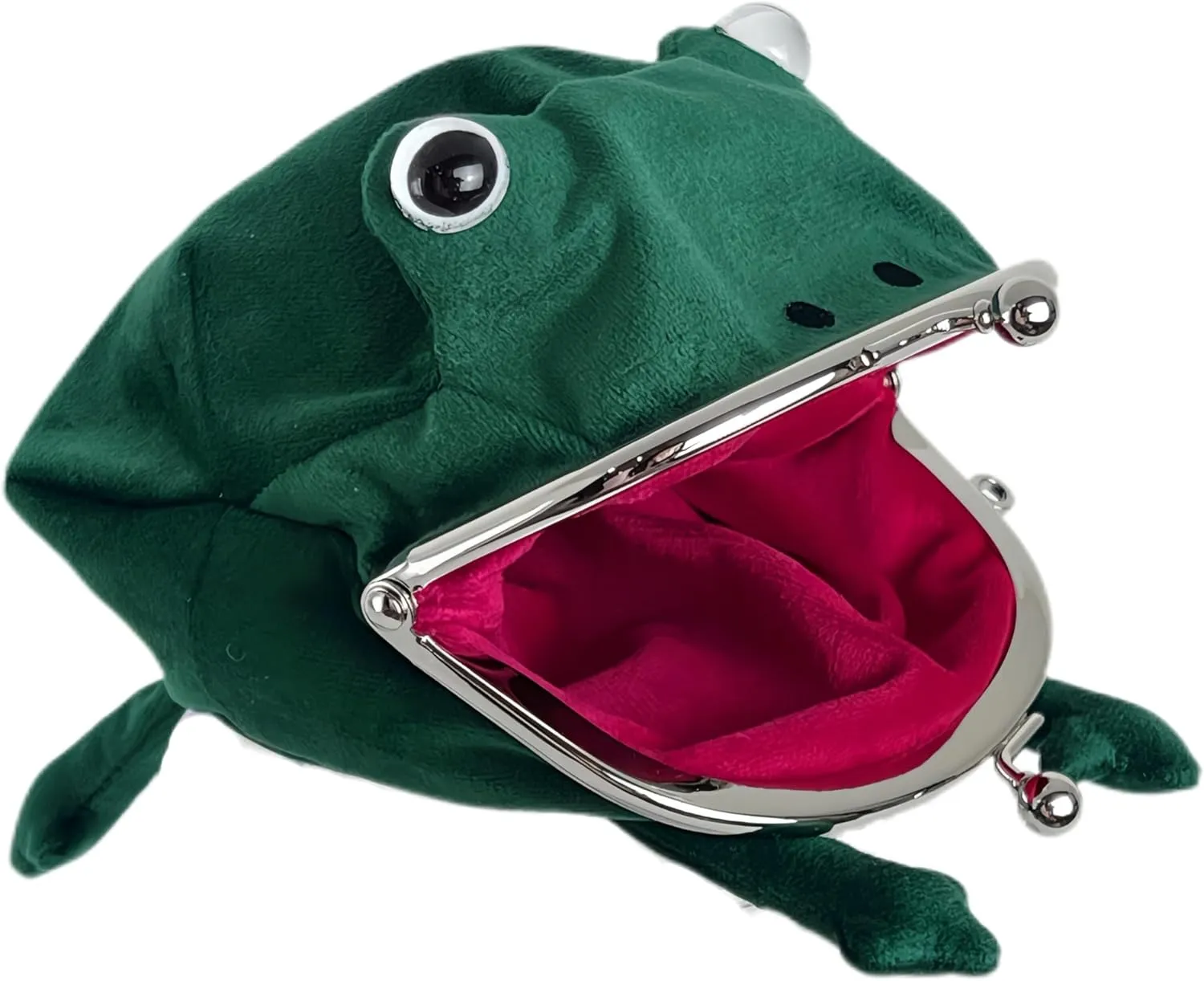 Frog Purse,Anime Gift,Cute and Stylish,Coin Wallet,The Dutch Velvet Wallet,for Kids and Adults(Red Mouth)
