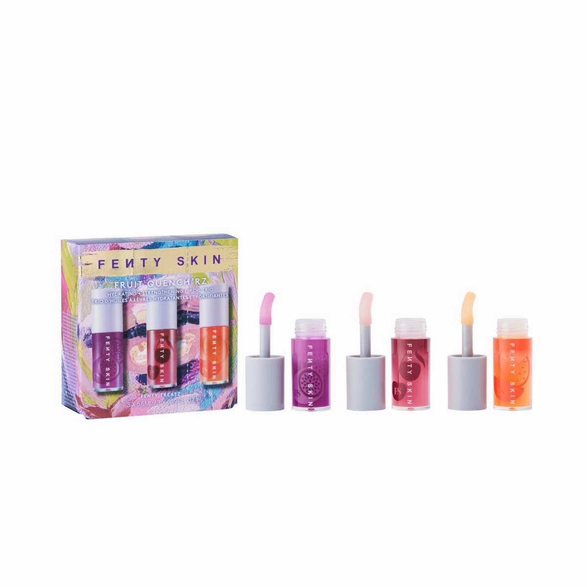 FRUIT QUENCH'RZ HYDRATING   STRENGTHENING LIP OIL TRIO