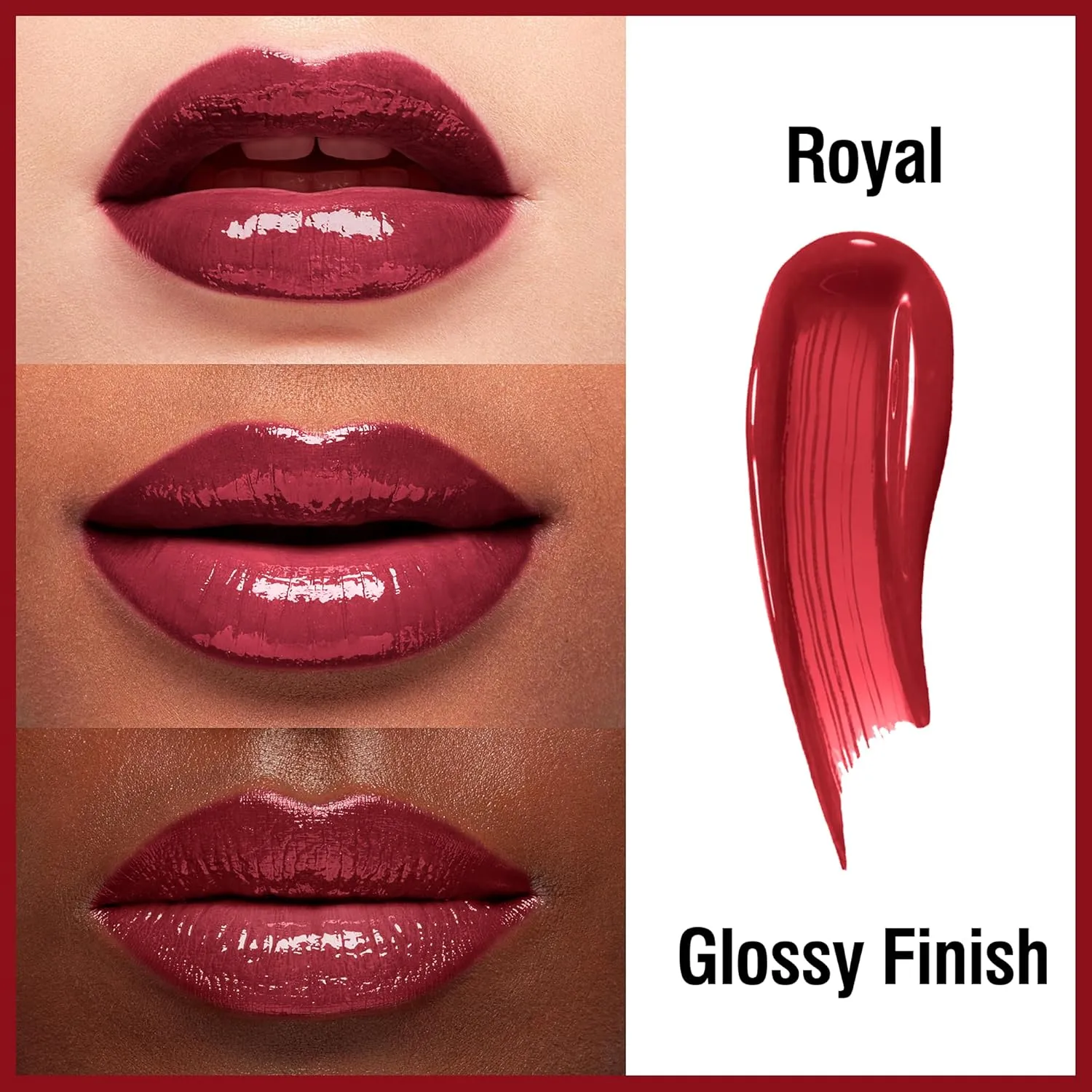 FV 3pcs Liquid Lipstick with High-Shine Finish, Highly Pigmented & Nourishing Formula, Long Lasting Lip Gloss for Women, Vegan & Cruelty-free, Royal Coy Punchy, 3.5mlx3