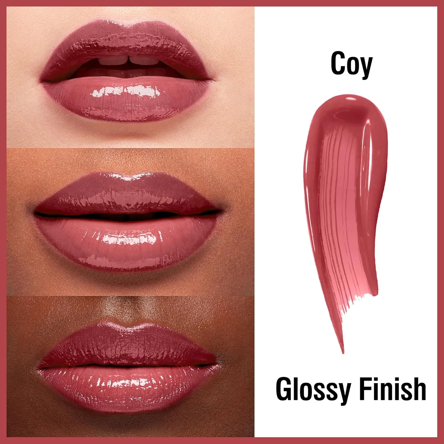 FV 3pcs Liquid Lipstick with High-Shine Finish, Highly Pigmented & Nourishing Formula, Long Lasting Lip Gloss for Women, Vegan & Cruelty-free, Royal Coy Punchy, 3.5mlx3