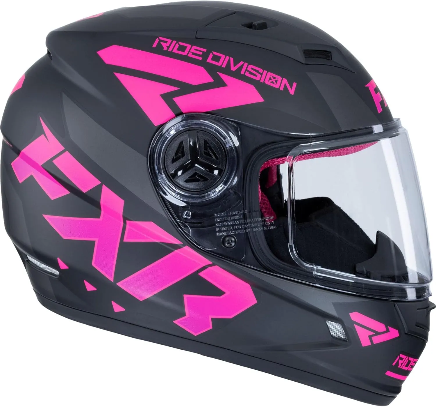 FXR Youth Nitro Youth Core Helmet 2025 (Black/Electric Pink - Medium)