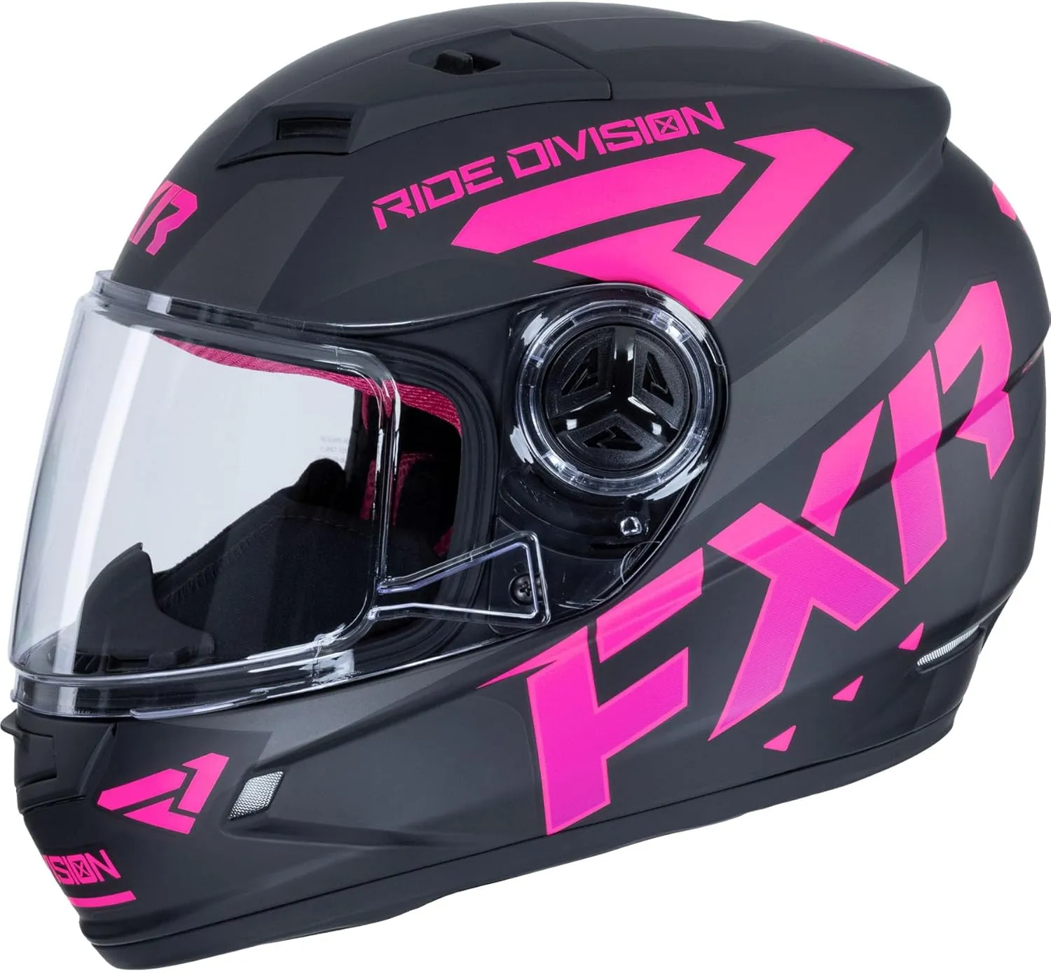 FXR Youth Nitro Youth Core Helmet 2025 (Black/Electric Pink - Medium)