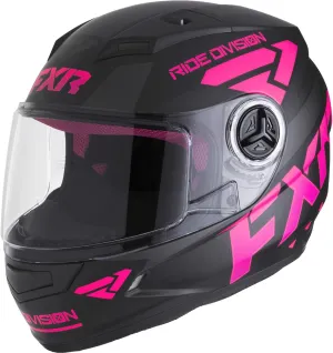 FXR Youth Nitro Youth Core Helmet 2025 (Black/Electric Pink - Medium)
